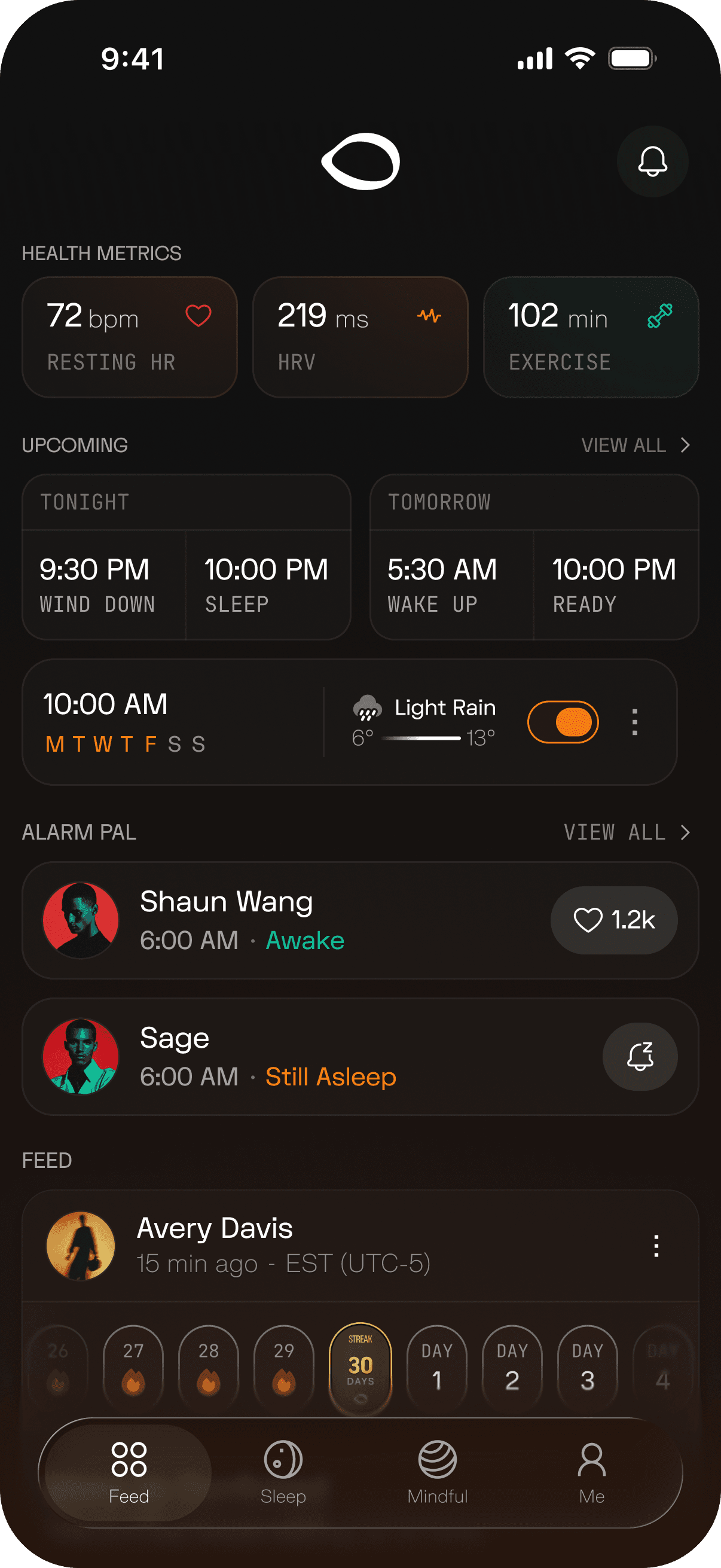 Home screen
